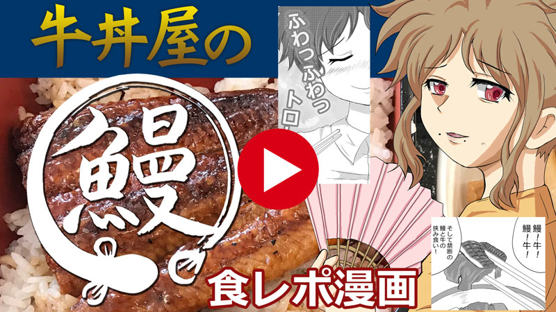 牛丼屋の鰻（うなぎ）メニュー「うな牛」