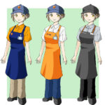 新・旧の松屋の制服（ユニフォーム）