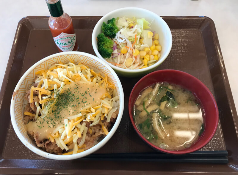 すき家のとろ～り３種のチーズ牛丼