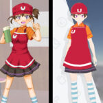 女子高生店員アバター
