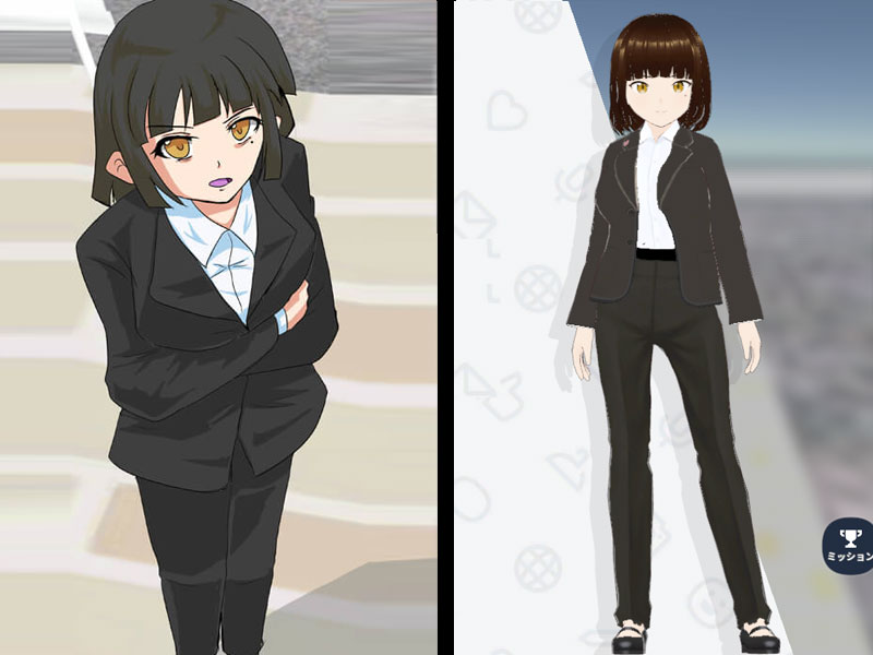 リクルートスーツのアバター