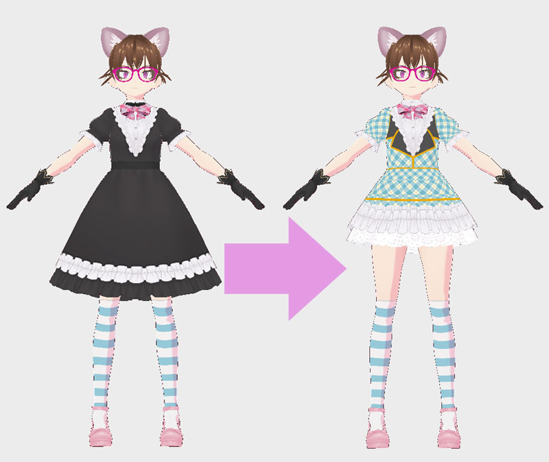 VRoidStudio『衣装』カスタマイズ方法