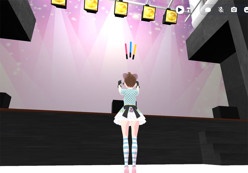 ステージに立てばアイドル気分