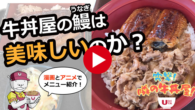 牛丼屋の鰻（うなぎ）は美味しいのか？